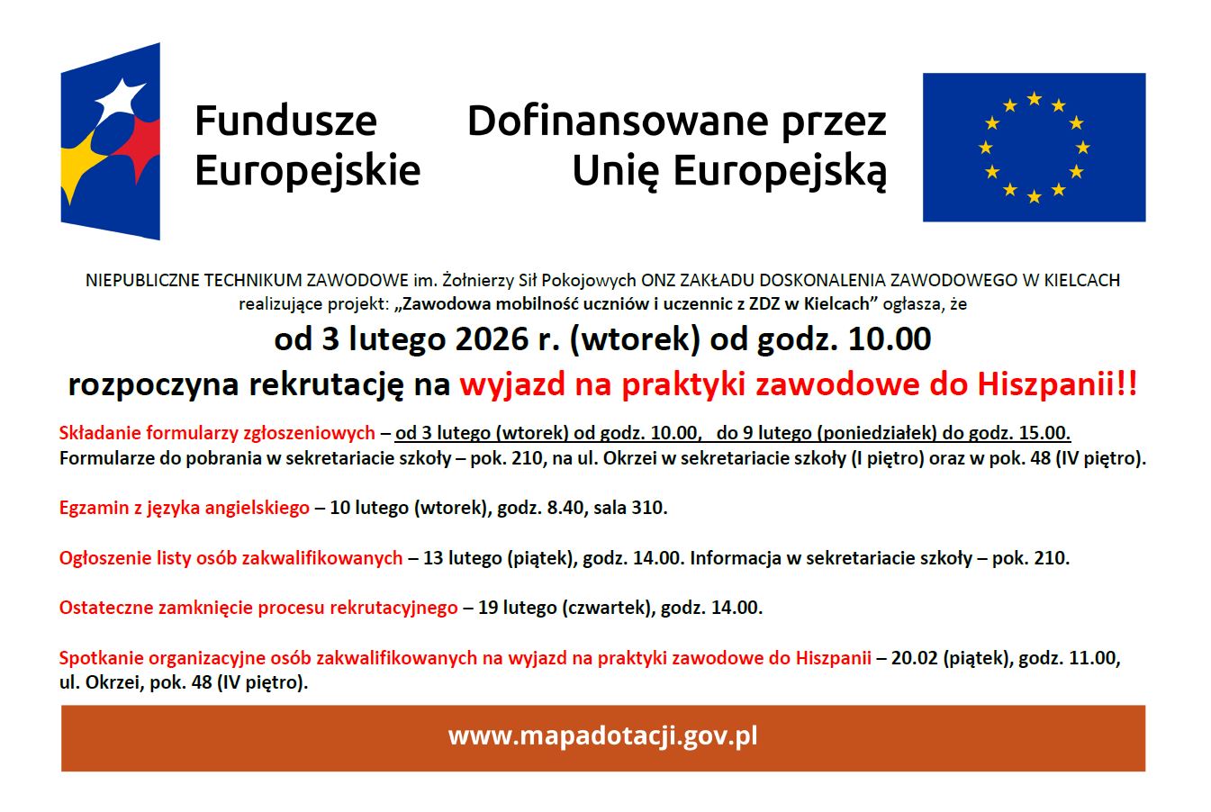 rekrutacja Hiszpania